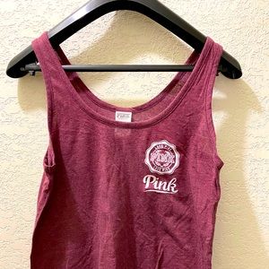 VS Pink Tank top Burgundy Size Small